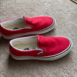 Slip on red  vans